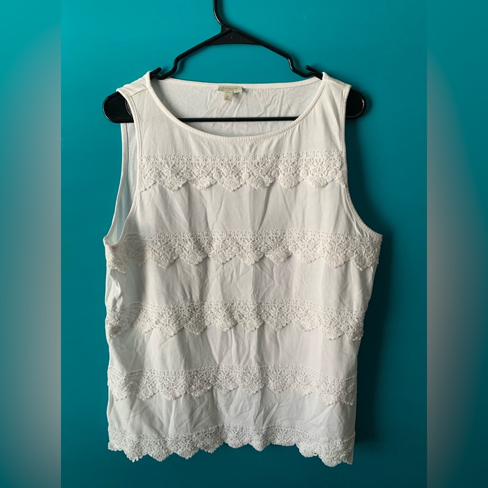 Womens (XL) Laced Cotton Tanktop